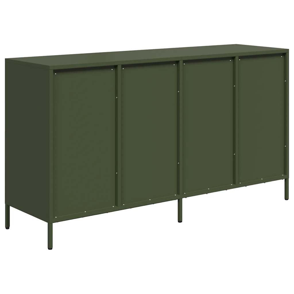 Sideboard Olive Green 135x39x73.5 cm Cold-rolled Steel